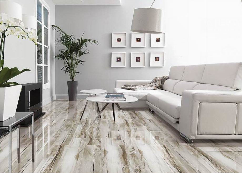 Wooden Stone Polished 80*80cm Porcelain Marble Tiles