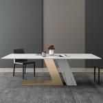 Modern Light Luxury Sintered Stone Multifunctional Dining Table Chair Simple