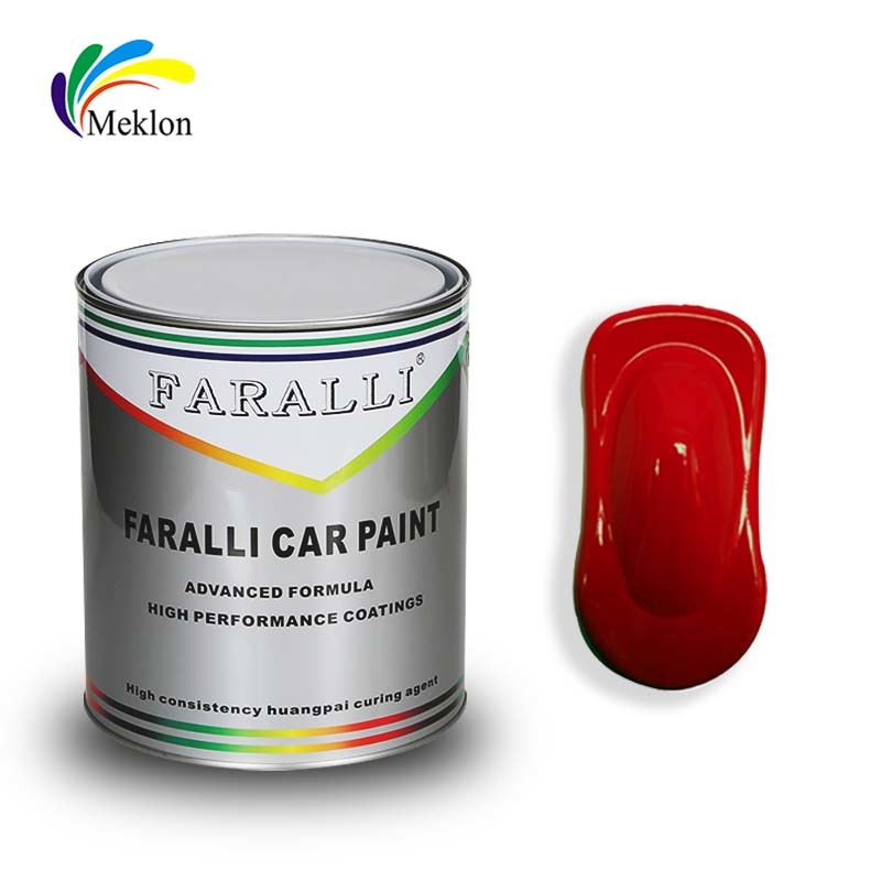High Gloss Red Car Paint Top Coat Waterproof Chemical Resistant