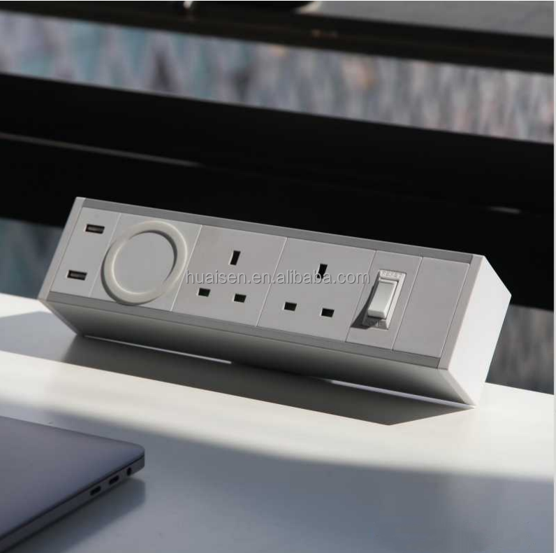 Removable Table Mount Power Strip USB Socket Desk Clamp Power Strip Usb C