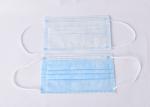 Block Coronavirus 3 Ply Disposable Face Mask Aseptic Melt Blown Cloth Blue Mask