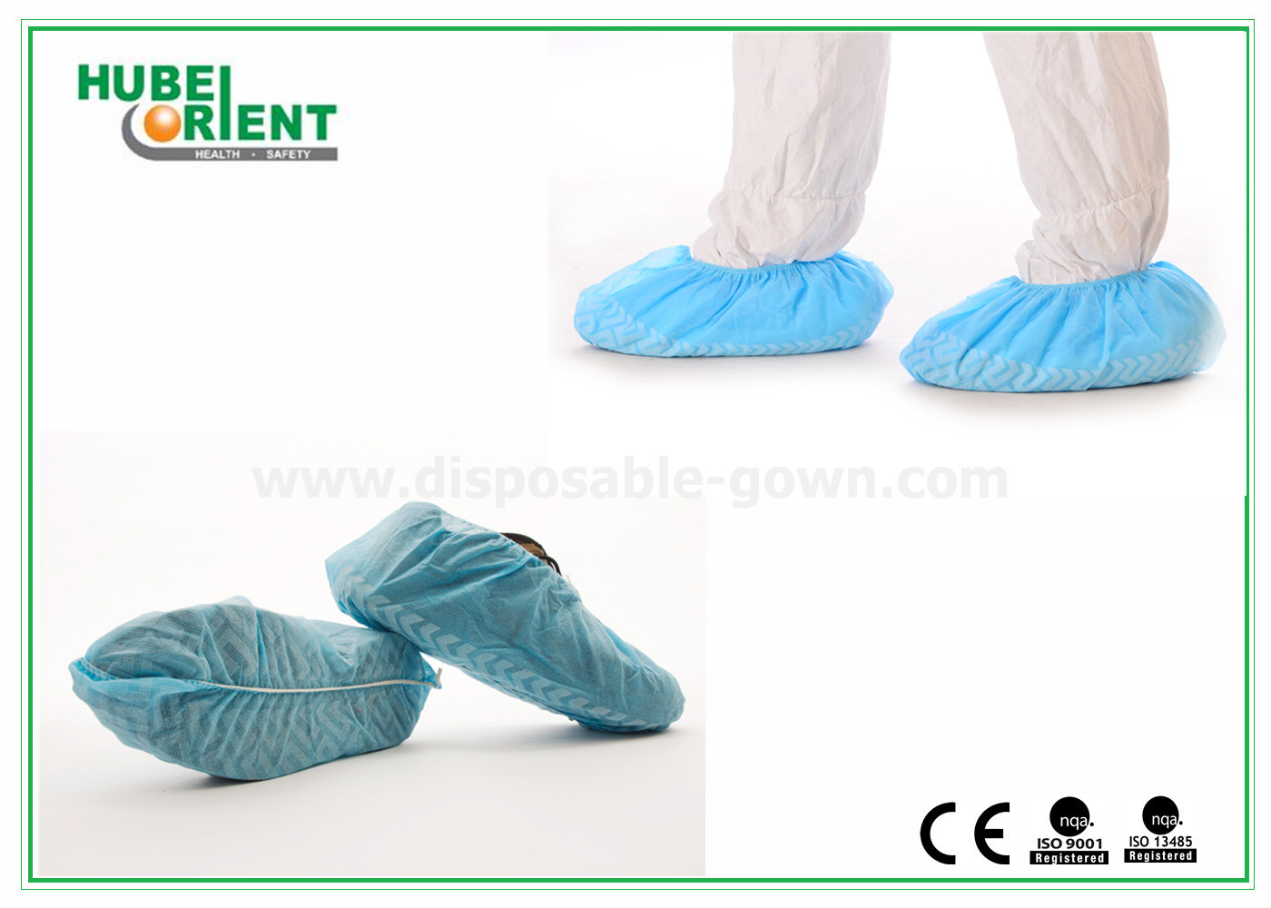 Soft Non-slip Machine Made Or Hand Made Disposable PP Shoe Cover For Healthcare/Food Industry