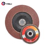 4.5 Inch 115MM 80 Grit Aluminum Oxide Flap Disc Fiberglass Backing