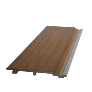 Quality Wall Cladding PVC/WPC Wood Plastic Composite Decorative High Strength Faux Wood Siding wholesale