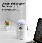 HOMEFISH Rechargeable Battery Essential Oil Diffusers 550ml Projection Air