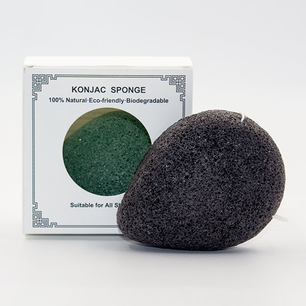Charcoal Exfoliating Konjac Sponge For Deep Pore Cleansing