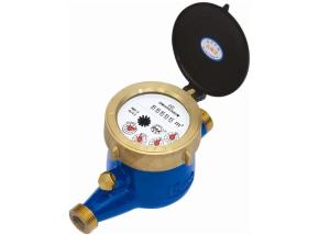 Quality Plastic Brass Housing Multi Jet Water Meter Magnetic Drive DN15 - 25 Anti Frog wholesale