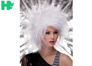 Quality Heat Resistant Clown Synthetic Cosplay Wigs Colored Explosive Head For Party wholesale