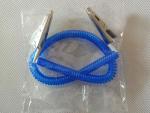 Dental Clip Expander Slim Plastic Spiral Rope Napkin Holder in Blue/White Colour