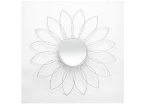 Quality Living Room Silver House Hanging Silver Flower Mirror wholesale