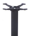 Black Cast Iron Table Base Antique Style With GL02 Gliders Height 72 / 104 cm