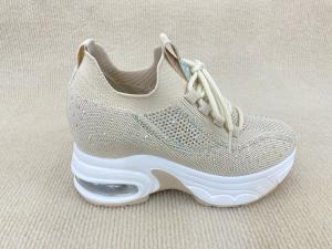 Quality Champagne Platform Lace Up Loafers Summer Women'S Lace Up Loafer Shoes wholesale