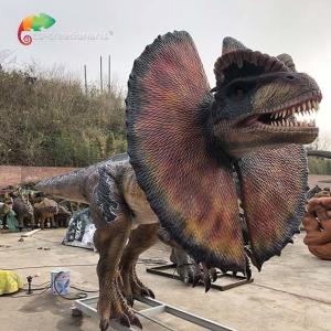 Quality Dilophosaurus Animatronic Factory Life Size Amusement Park Animatonic Dinosaur Dilophosaurus wholesale