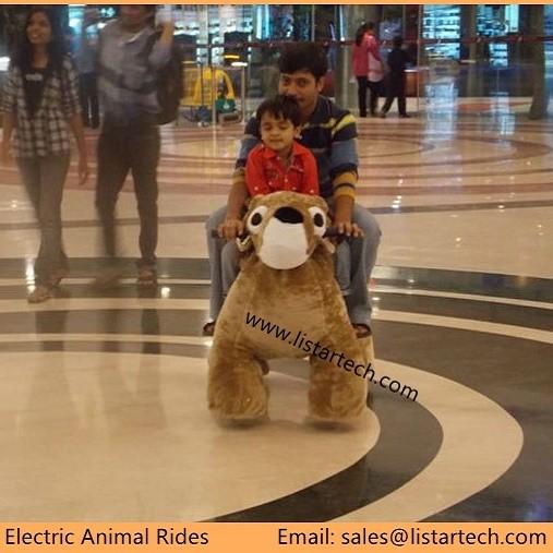 Two Seats Ride on Toy Car Electric Kiddie Animals Cars for Kids and Parents