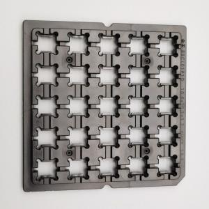 Quality Antistatic PC Standard Waffle Pack Chip Trays Eco Friendly For Lens Holder wholesale