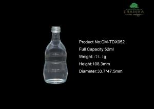 Quality 50ml Glass bottle for whisky vodka wholesale