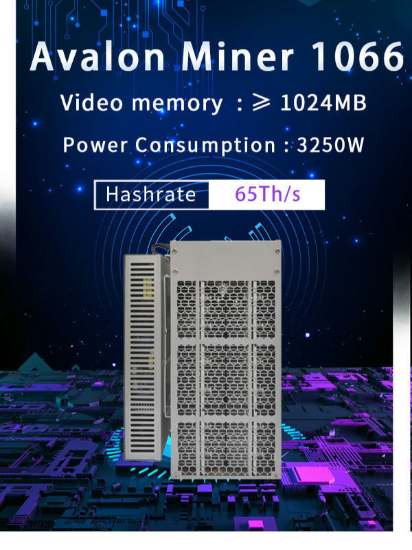 Mid Range Miners Avalon 1066 50T BTC Mining Machine