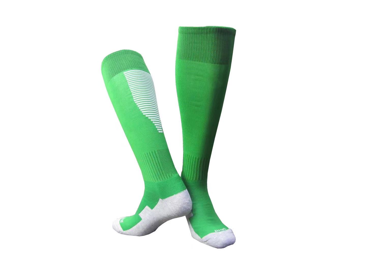stylish unisex colorful sock proof wear-resistant compression sports running soccer training stockings knee-high football socks