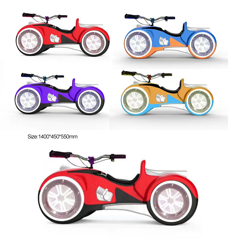 Battery Operated Coin Operated Arcade Machines Motorcycle Speed Adjustable