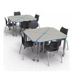 Diamond Open Front School Desks School Furniture Desk Chair For Students