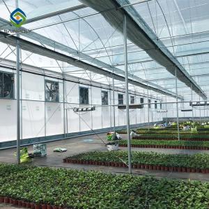 Quality Large Double Arch 4.5m Agriculture plastic Film Greenhouse Intelligent wholesale