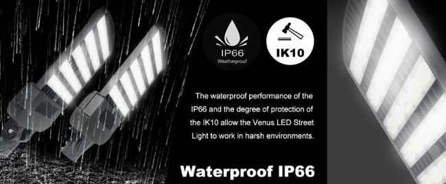 Energy Saving 3000K LED Roadway Light Fixtures Type Ⅲ 80*150° Beam Angle