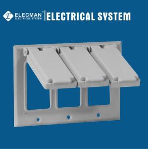 Quality Metal GFCI Weatherproof Box Covers Outlet Aluminum 3 Gang wholesale