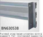Adjustable Heavy Duty Steel Shelving Units 12 Ga Z Formed Beam 60 Inch Long