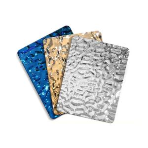 Quality Hammered Water Rippled Stainless Steel Sheet Mirror Ceiling Wall Panels wholesale