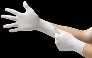 Quality Sterile Disposable Latex Gloves Anti Pollution Gloves Powder Free Non-sterile Elastic Gloves Civil use Doctor use wholesale