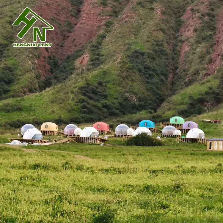 Tourist Attraction Hotel Geodesic Dome Tent For Living Room Tear Resistant