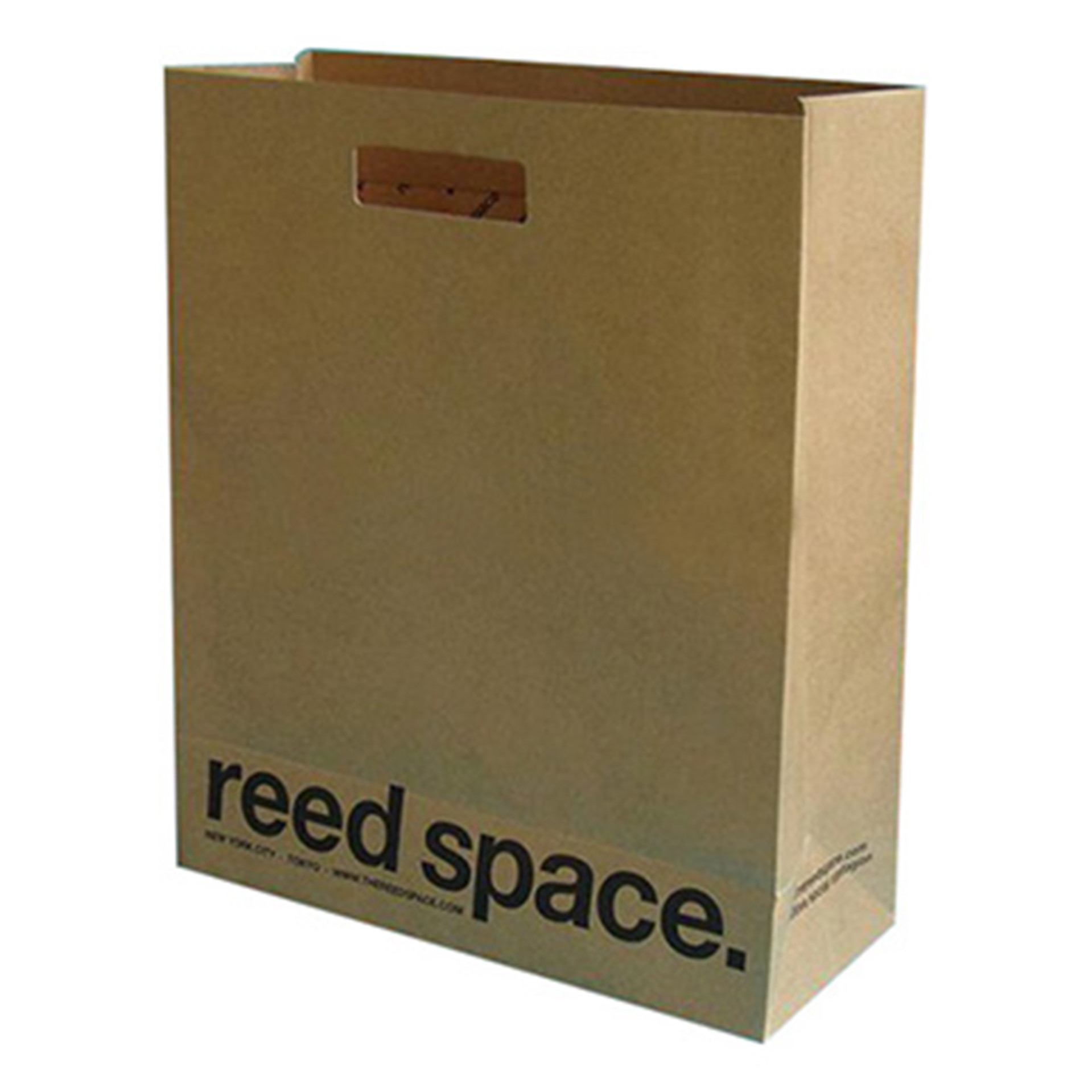 White Recycled Paper Gift Bags With Custom Printing Flat Paper Handle