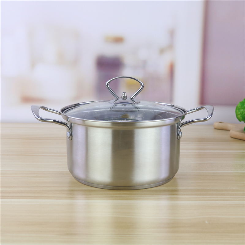 Customized 18cm 20cm 26cm Cookware Set Stainless Steel 201