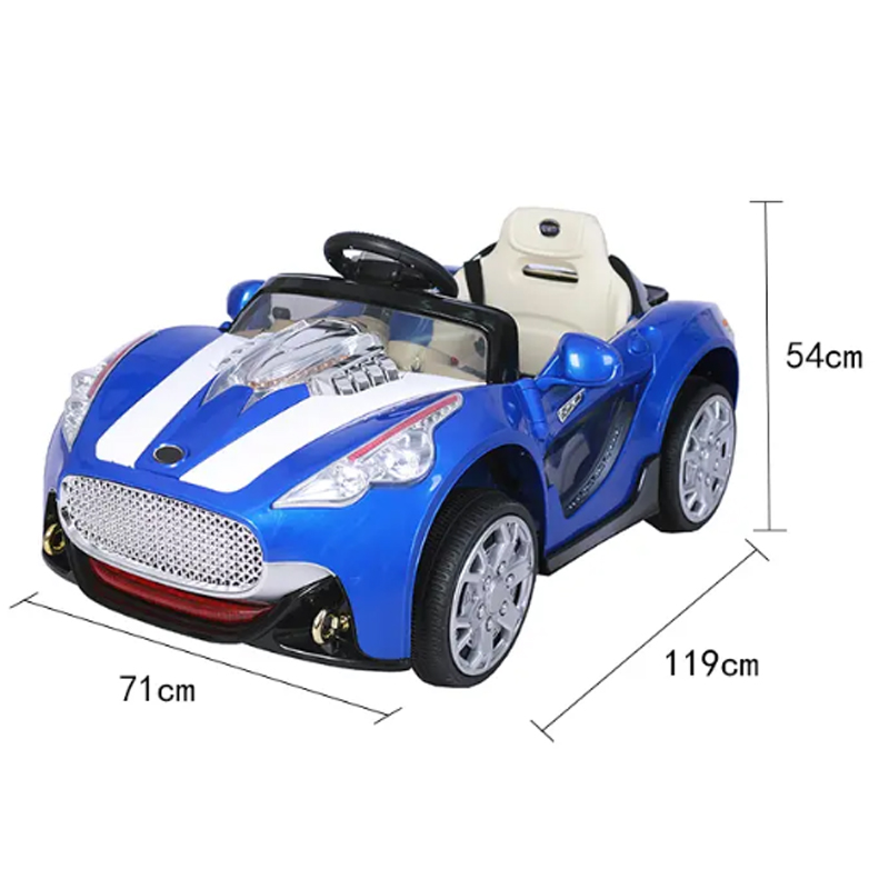 Plastic LED Front Light Electric 6V 12V Children Ride On Outdoor Car for Kids 2023