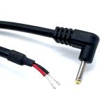 Custom 90 Degree Angle DC Power Cables Male To Open Power Cable