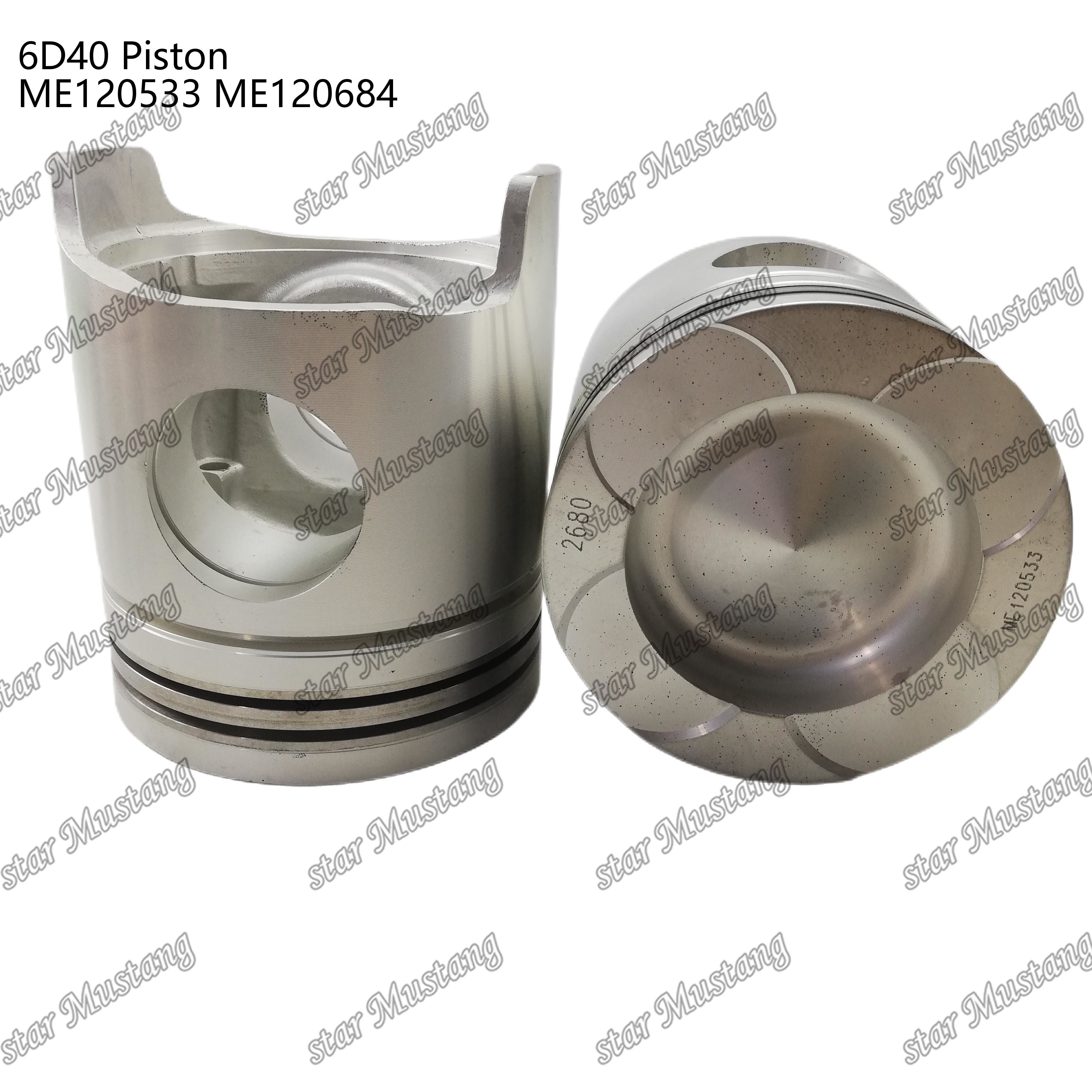 6D40 Engine Piston Chamber Size 90mm ME120533 ME120684 For Mitsubishi Engine Spare Parts