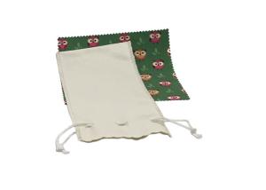 Quality 190x100mm Double Drawstring Eyeglass Pouch Eco Friendly wholesale