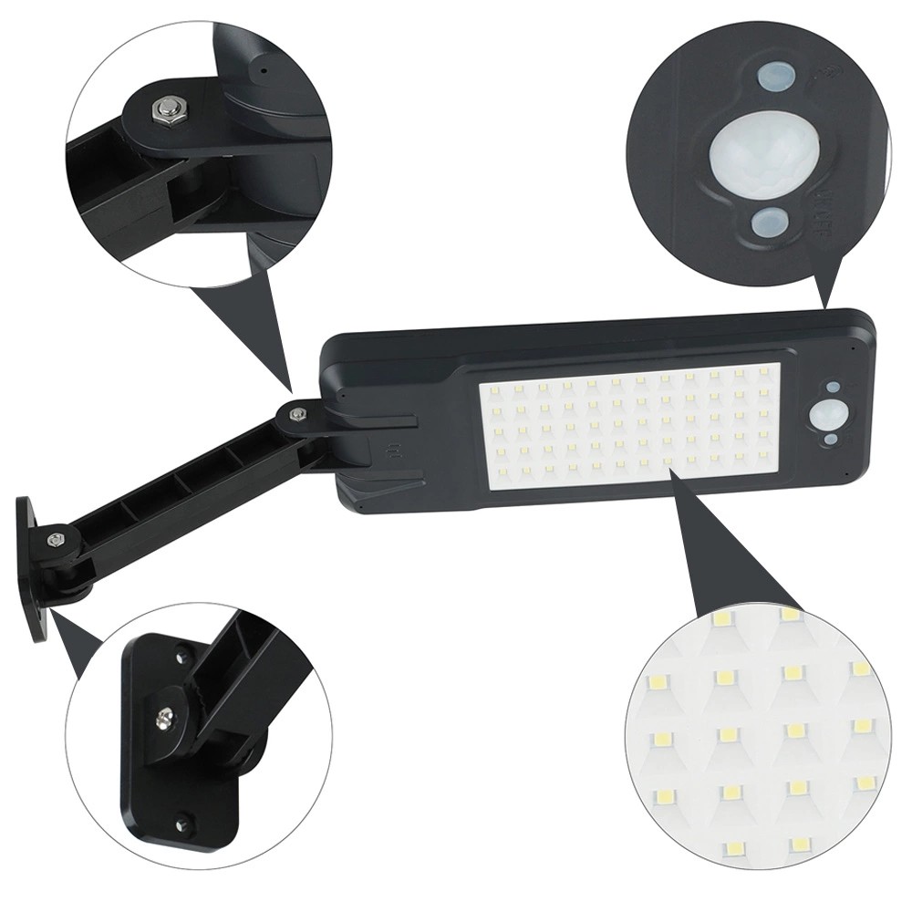 All In One Type 60 LED Solar Street Light , 900lm Motion Sensor Wireless Street Light