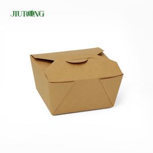 Quality Unbleached Kraft Biodegradable Paper Container 1080ml Food Grade wholesale