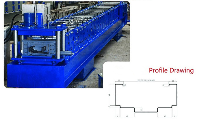 1.2 Mm Thickness Galvanized Steel Door Frame Forming Machine For Door Decoration