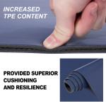5mm Thick Non Slip Lightweight PU Yoga Matt Upgraded A Strong Grip Fitness Blue