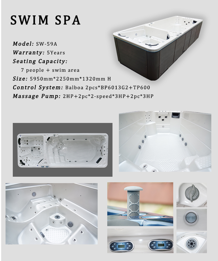 Quick Delivery Comfortable Outdoor Acrylic Garden Massage Hot Spa Tubs