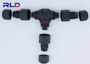 Quality T Shaped Waterproof AC Power Connector Outdoor 2PIN 3PIN IP68 Connector wholesale