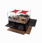 Shop 20ft Park BBQ Container Mobile Portable Assembly Coffee Bar Wooden House
