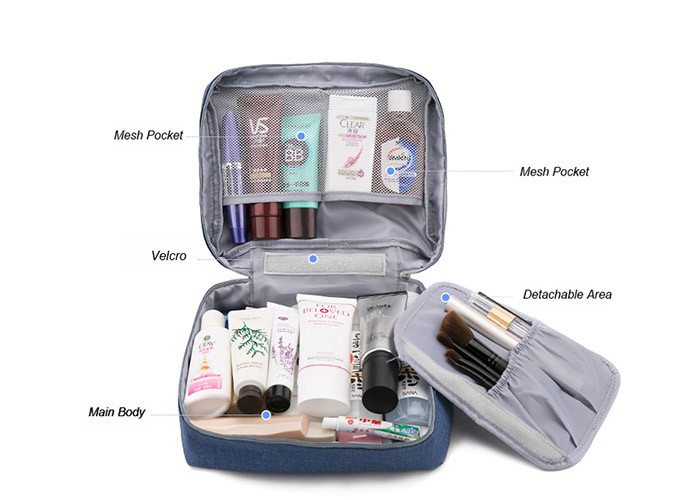 Mens Hanging Toiletry Bag , Hanging Travel Organizer For Washing Stuffs