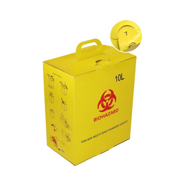 10L Hospital Disposal Syringe Needle Sharp Container Medical Waste Recycling