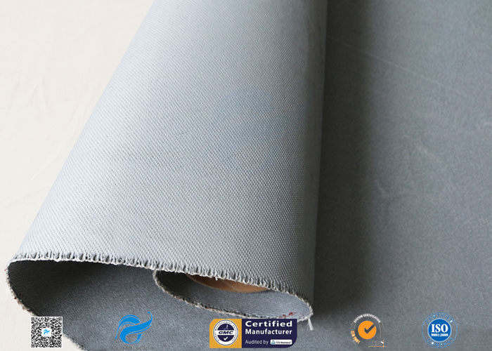 Grey Silicone Coated Fiberglass Fabric 47OZ 1.3MM Electrical Insulating