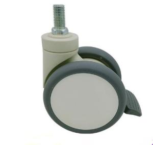 Quality locking wheels pin caster rubber caster hospital bed wheel 120mm wholesale