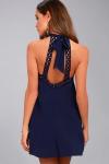 sexy backless halter lady dress