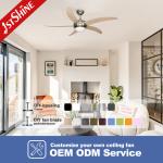 Pull Chain 220V 5 MDF Blades Large Ventilation AC Ceiling Fan for Restaurant